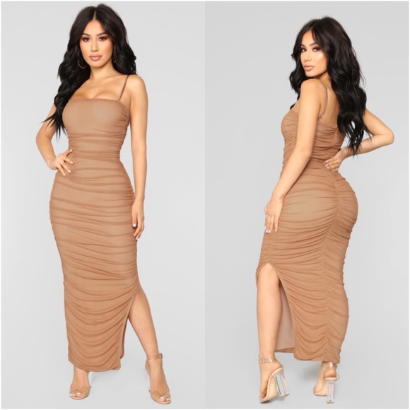 fashion nova feeling my mesh dress